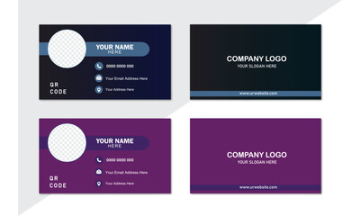 New Business Card Template Design Print Ready