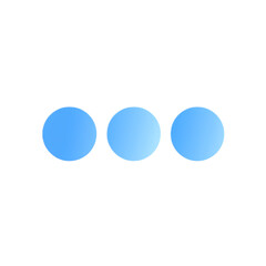 Three Blue Circles: Minimalist Abstract Design 
