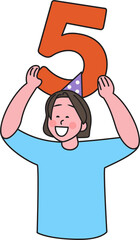 People in New Year's celebration moment, fun action, 2025