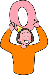 People in New Year's celebration moment, fun action, 2025