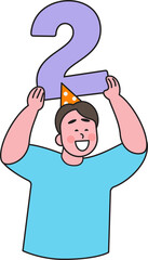 People in New Year's celebration moment, fun action, 2025