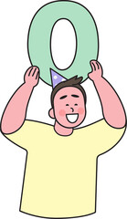 People in New Year's celebration moment, fun action, 2025