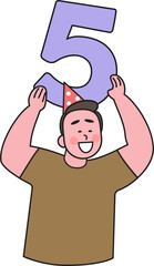 People in New Year's celebration moment, fun action, 2025