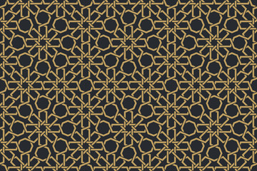 Seamless geometric pattern in authentic arabian style.