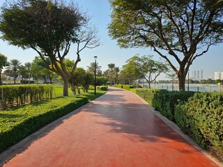 path in the park Dubai, UAE.