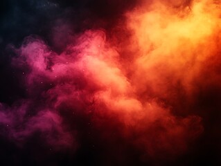 Fototapeta premium Abstract swirling red and orange smoke clouds