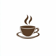 Obraz premium Design of coffee icon logo illustration isolated on white background