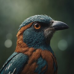 A close-up of a bird’s eye.