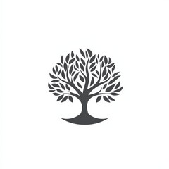 Design of tree logo icon symbol illustration isolated on white background