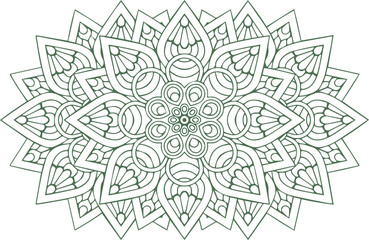 Beautiful flower art and mandala vector design