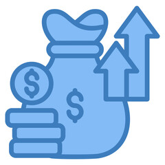 Profit Growth Icon Element For Design