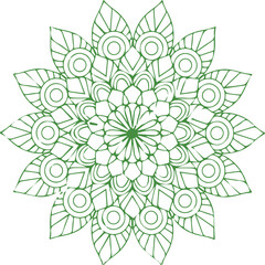 Beautiful flower art and mandala vector design