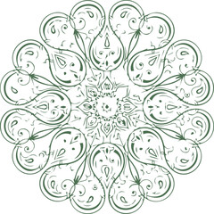 Beautiful flower art and mandala vector design