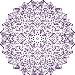 Beautiful flower art and mandala vector design