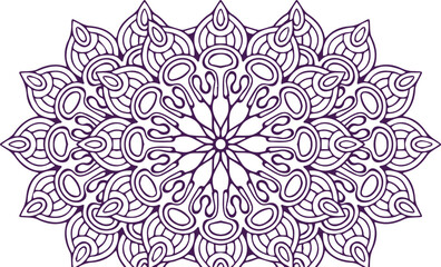 Beautiful flower art and mandala vector design