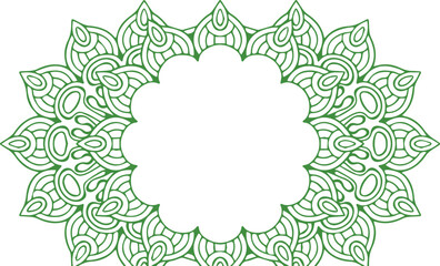 Beautiful flower art and mandala vector design