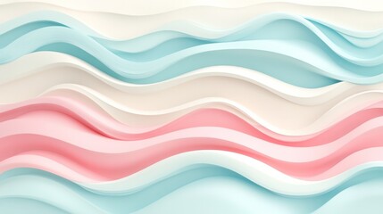 A blue, pink, and white wave