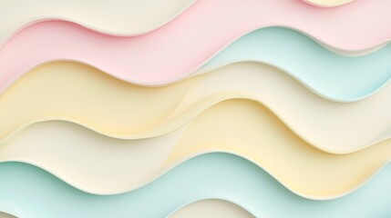 Obraz premium A colorful wave pattern with yellow, pink, and blue colors