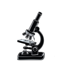 microscope vector art