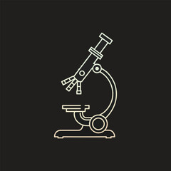 microscope vector art