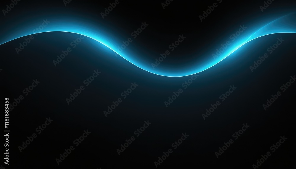 Aufkleber blue luminescence abstract dot particle design on dark background 1
