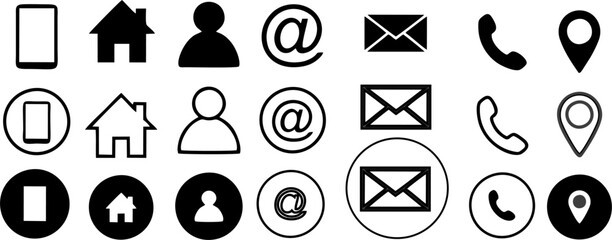 Set of modern vector business...