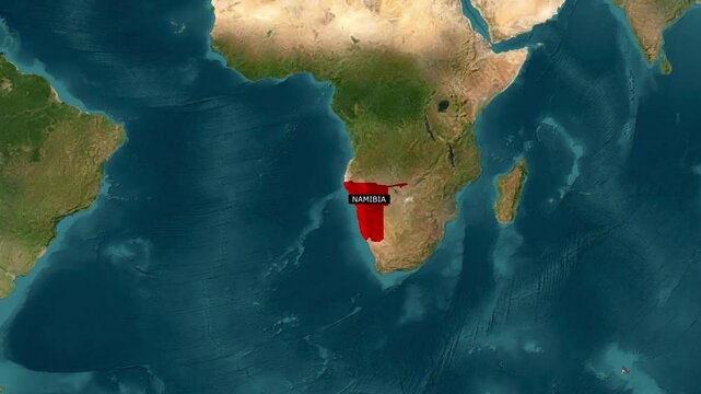  Namibia Map Zooming In. Exploring the Details of the Namibia Map