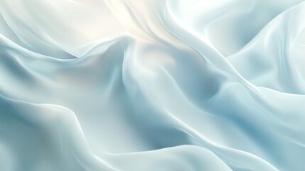 Obraz premium Clean white snowdrift texture pattern. subtle abstract winter background, Closeup of rippled white silk fabric.