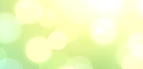 Obraz premium Abstract Green Yellow Bokeh Background
