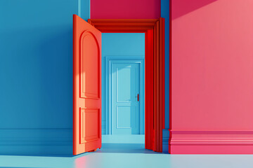 Vibrant Doorway Inviting to New Possibilities