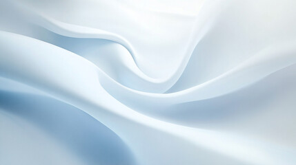 Fototapeta premium Clean white snowdrift texture pattern. subtle abstract winter background, Closeup of rippled white silk fabric.
