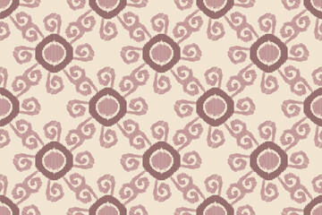 Ikat paisley embroidery on the fabric in Indonesia, India and Asian countries. geometric ethnic oriental seamless pattern.Aztec style. illustration. design for texture, fabric,clothing,wrapping,carpet