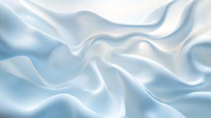 Obraz premium Clean white snowdrift texture pattern. subtle abstract winter background, Closeup of rippled white silk fabric.