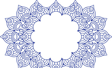 Beautiful flower art and mandala vector design