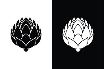 Minimalist Artichoke Illustration. Perfect for Plant-Based Enthusiasts