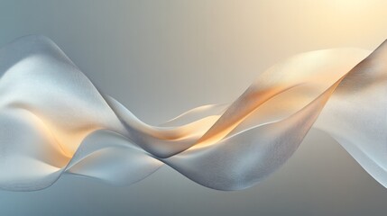 Fototapeta premium A long, curvy line of white and orange