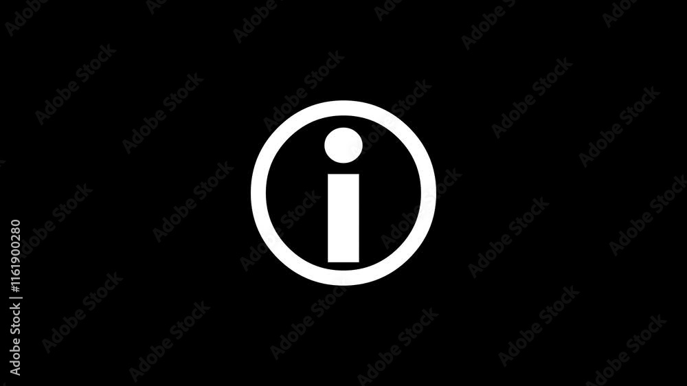 Poster help desk i circle shape icon animation