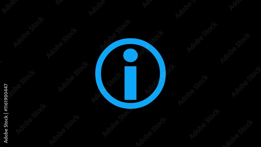 Poster help desk i circle shape icon animation