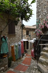 Narrow street in Eze village