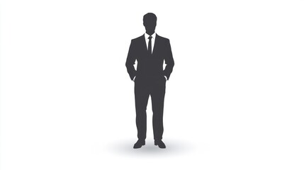 A corporate director icon, showing a figure in a suit standing confidently.