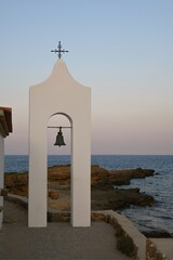 Bell tower on island