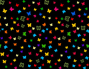 seamless background with butterfly