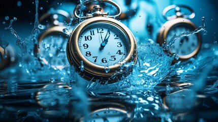 Melting Time A Surreal and Conceptual Visualization Depicting the Fleeting and Transient Nature of Existence  The Distorted