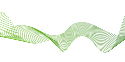 Abstract green waves background,Abstract green wavy lines. Colorful vector background.green wave melody lines on white background,Abstract green wave lines pattern background. green wave lines frame,