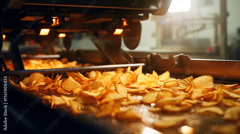 Aufkleber a close up perspective showcasing the intricate machinery and automated processes involved in the pr