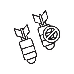 war line icon with white background vector stock illustration