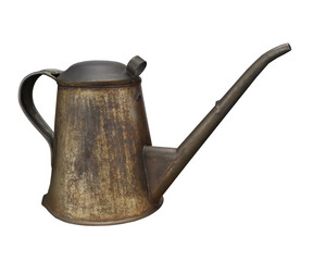 3d rendering old hand oil can 
