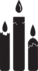Burning candle Vector, Burning candle Silhouette, Burning candle icon set, Burning candle logo,Burning candle Vector illustration, Vector Graphic, EPS 10 , clip art work,