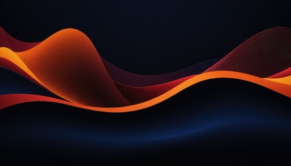 Abstract orange wave background design
3