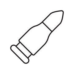 bullet line icon with white background vector stock illustration